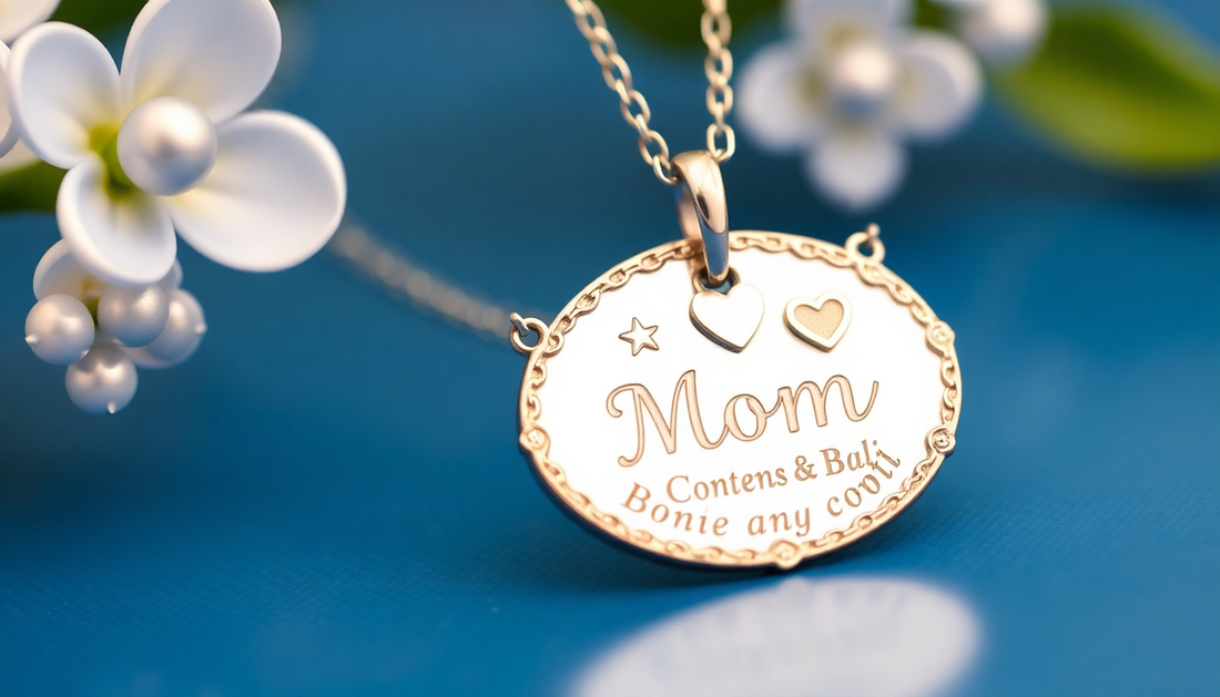 A beautiful personalized jewelry gift for moms