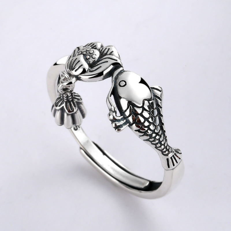 Lotus Fish Ring