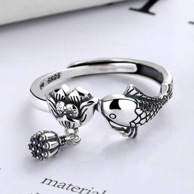 Lotus Fish Ring