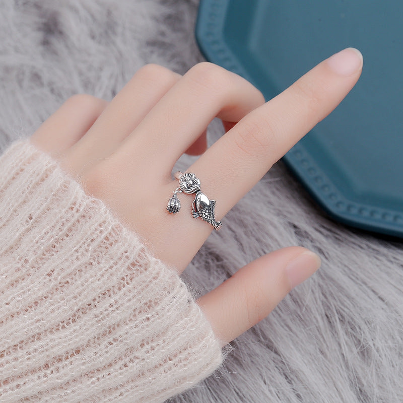 Lotus Fish Ring