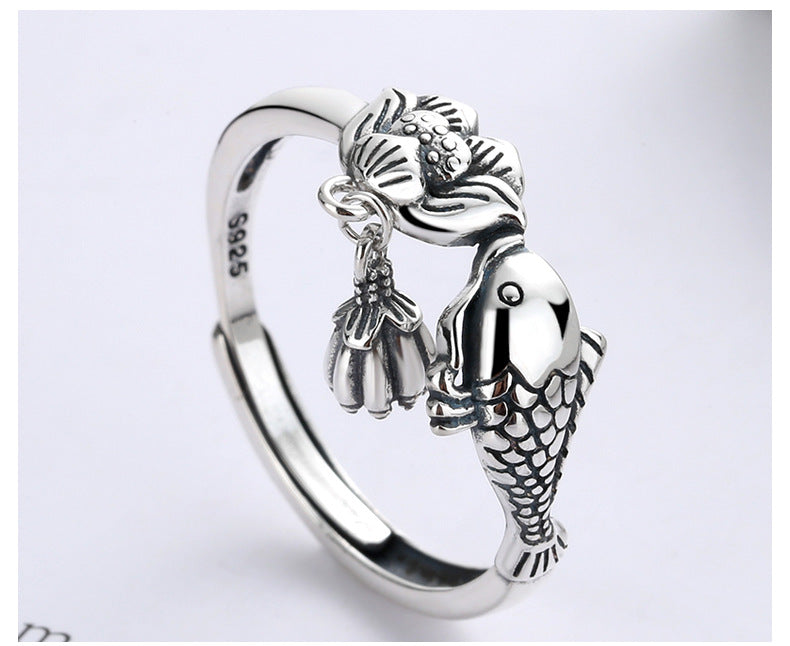 Lotus Fish Ring