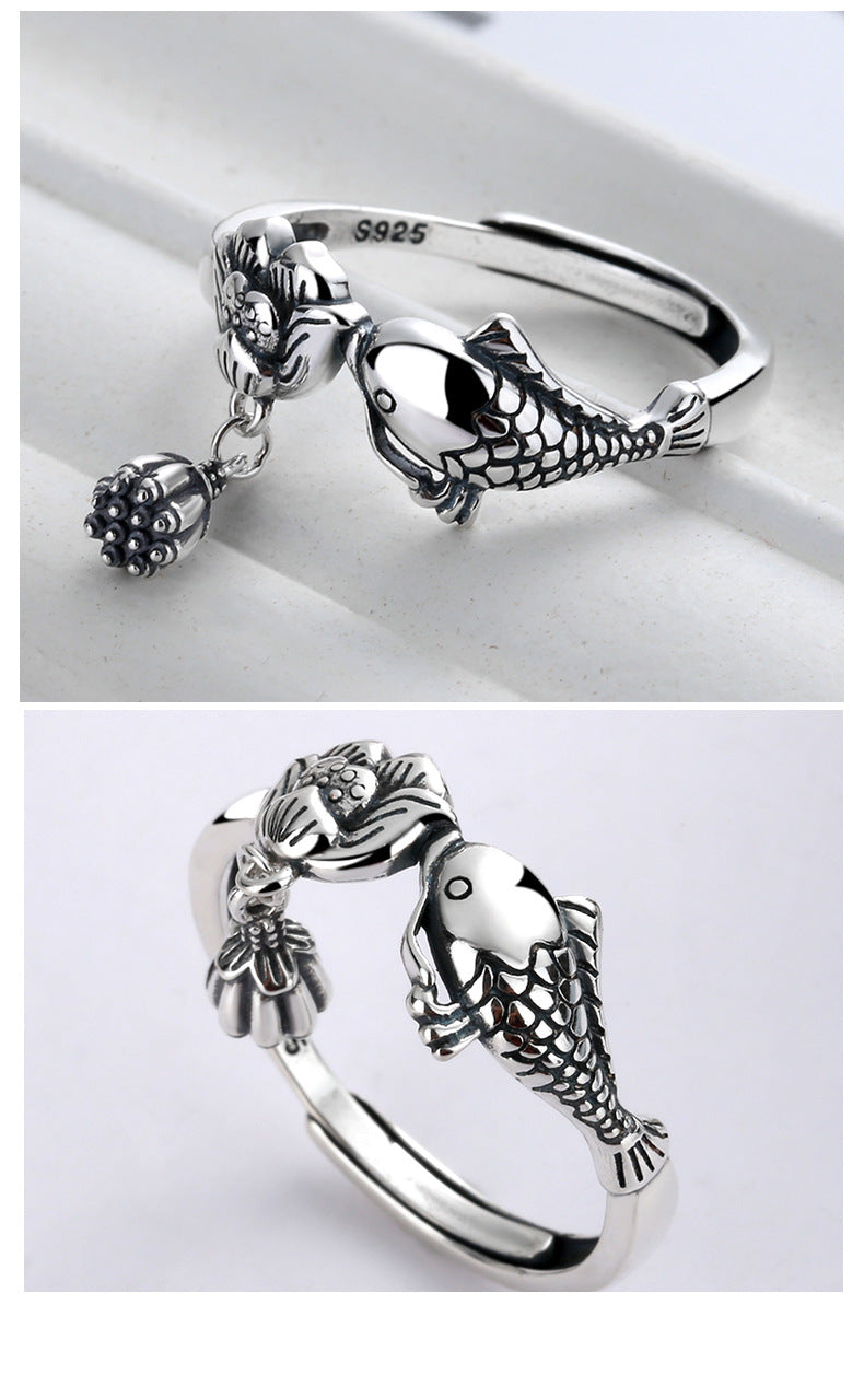 Lotus Fish Ring