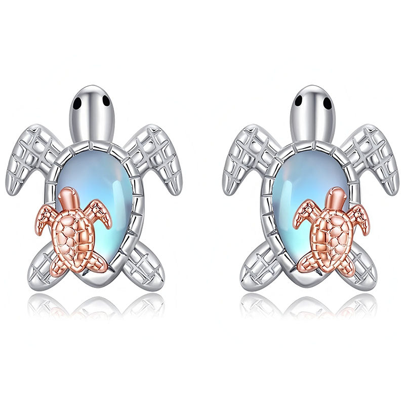 Origsoul 925 sterling silver crab earrings with a unique turtle design and colorful accents