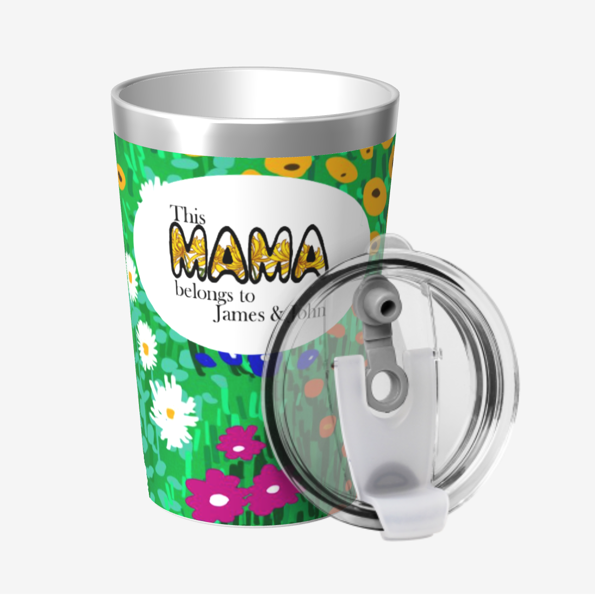 12 OZ Thermos With Conical Straw