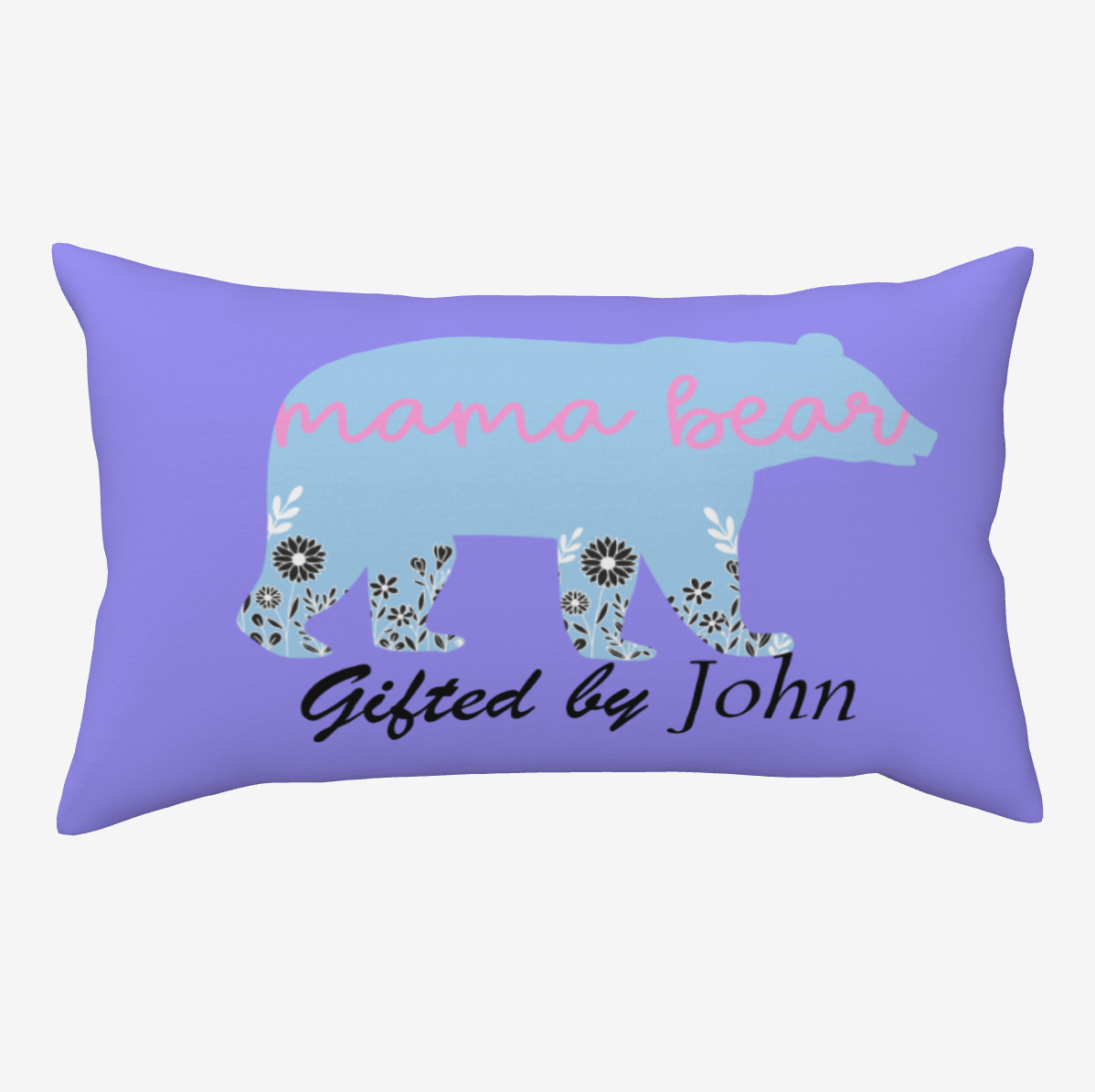 Double-sided plush pillowcase (Mama Bear)