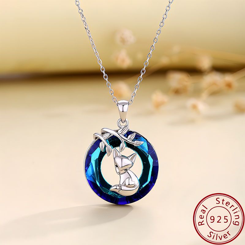 Fox Blue Gemstone Pendant Design Inspiration