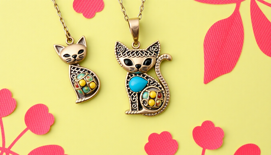 Handcrafted cat jewelry