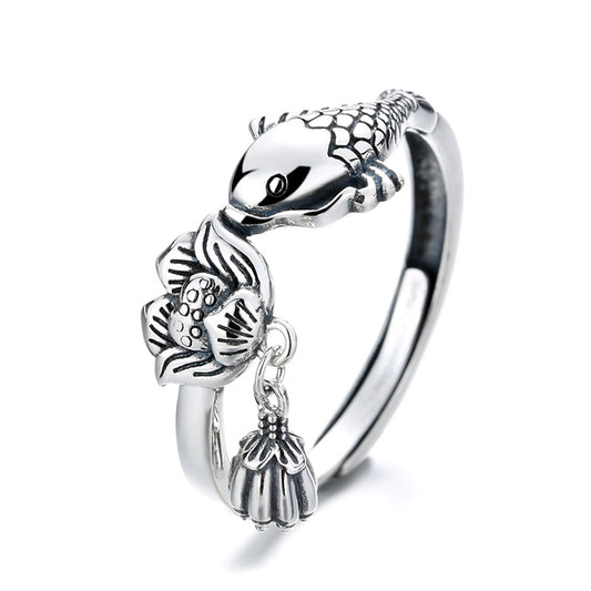 Lotus Fish Ring