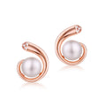 Pearl Earrings in 925 sterling silver, shown as a pair — Origsoul