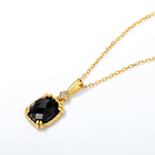 Agate Pendant Necklace – Sterling Silver Vintage