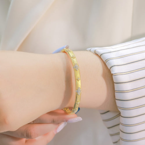 Italian Handmade Wire Drawing Bracelet for Women, Vintage Versatile, S925 Sterling Silver Hand Ring, Delicate Palace Style Hand Jewelry Wholesale