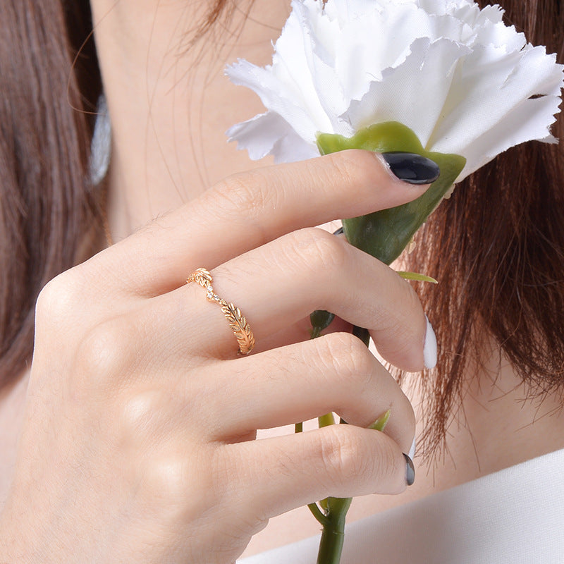 Sculptural Ring in 925 Sterling Silver – Open Band 14