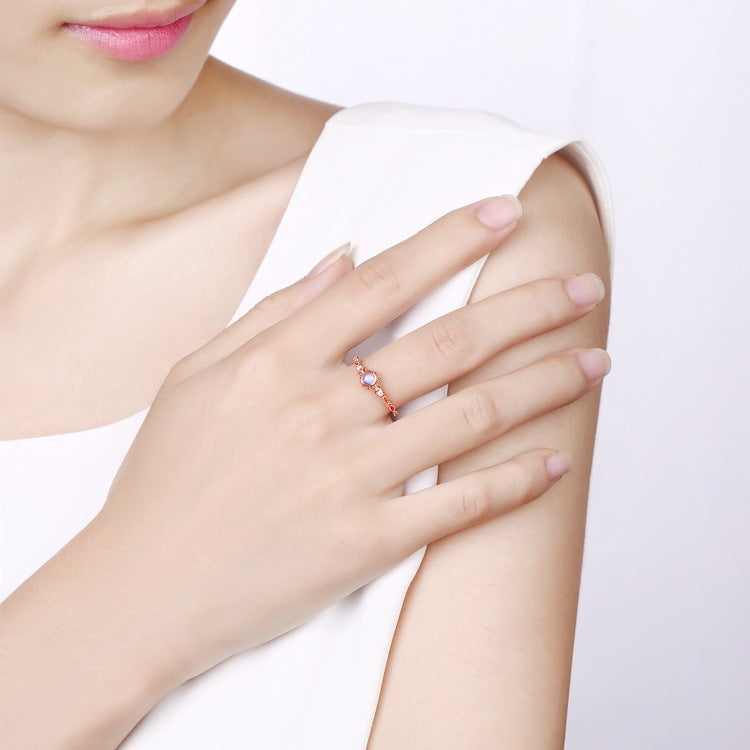 Sculptural Ring in 925 Sterling Silver – Open Band 14