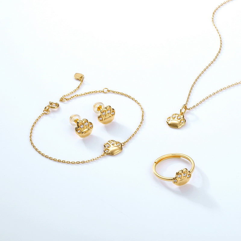 Cat Bracelet in Gold-Plated 925 Silver