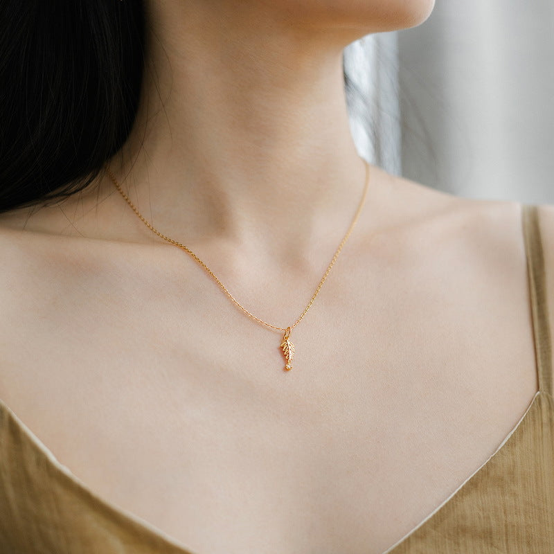Delicate Pendant Necklace, Handmade in 925 Sterling Silver – Open Band