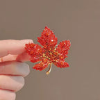 Elegant Maple Leaf Brooch