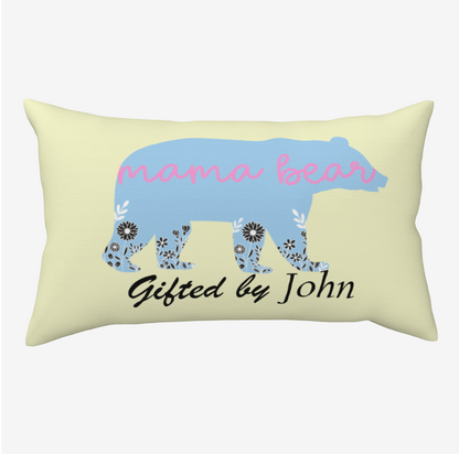 Double-sided plush pillowcase (Mama Bear)