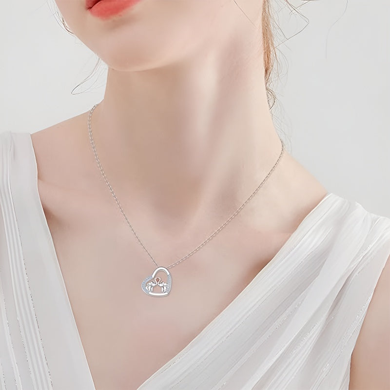 Origsoul couple necklace personalized gift with heart design, perfect for romantic occasions
