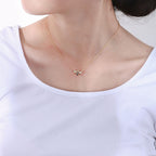 Origsoul insect necklace featuring painted oil drop jewelry bee pendant on gold chain