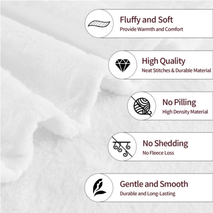 Origsoul personalized 320g flannel throw blanket soft fluffy with high quality and no pilling