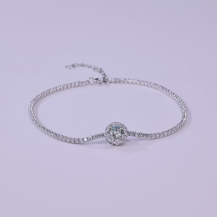 Origsoul Bracelet Sterling Silver with Emerald Gemstone