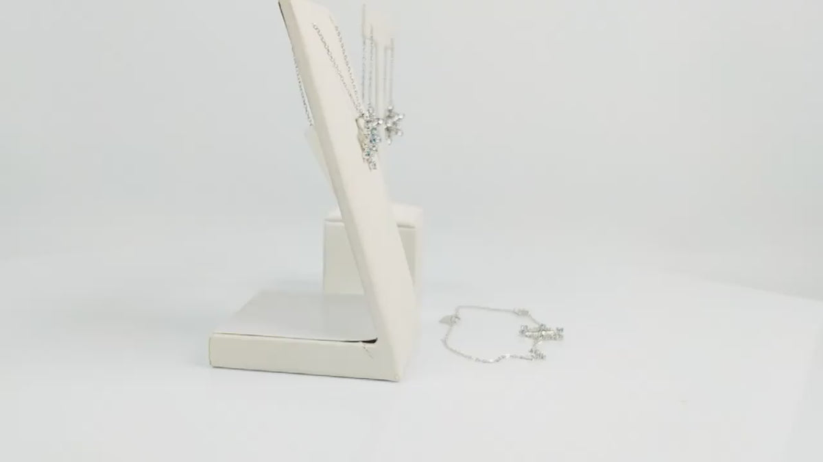 Snowflake Earrings in 925 Sterling Silver