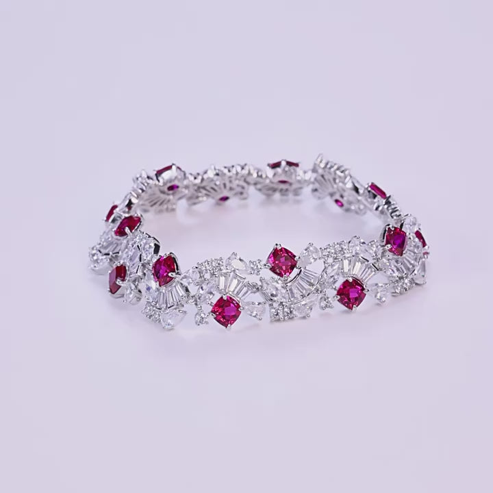 Origsoul Sterling Silver Bracelet Pandora with Emerald Gems