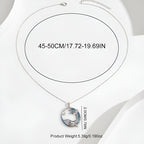 Origsoul S925 silver dolphin necklace with a delicate design and adjustable chain length