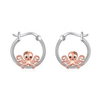 Origsoul S925 sterling silver marine life earrings featuring a cute octopus design