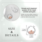 S925 sterling silver marine life earrings featuring a delicate octopus design suitable for women and girls