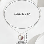 Origsoul S925 sterling silver unicorn necklace with heart pendant and sparkling details