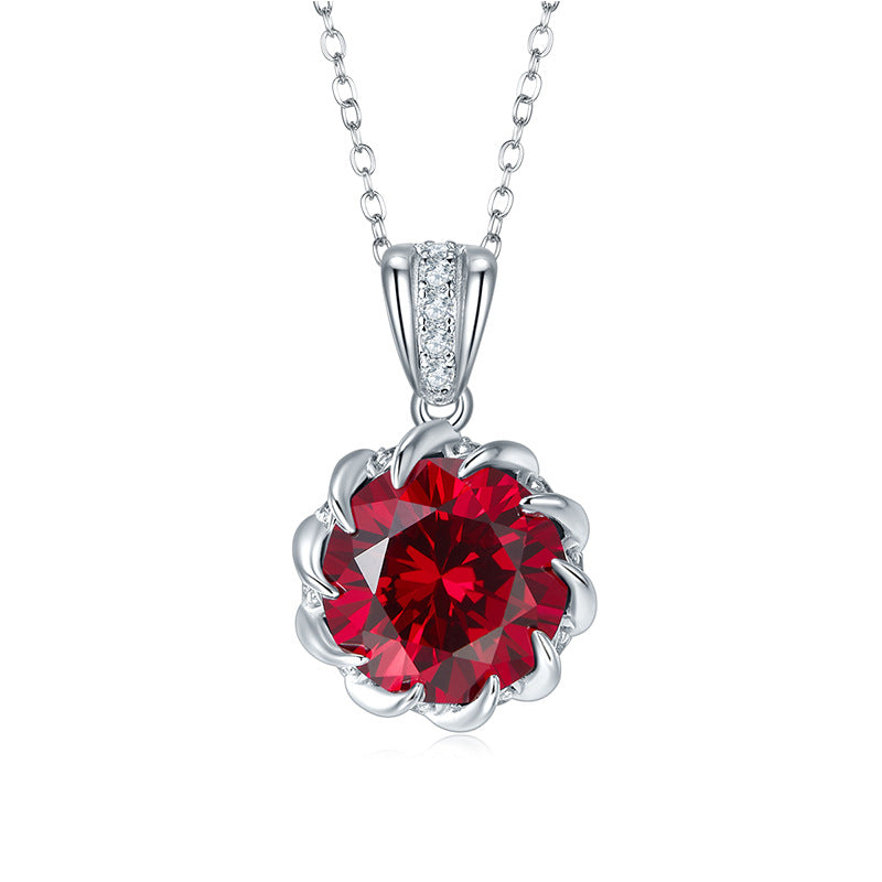 Origsoul jewelry silver earrings sterling featuring a red gemstone pendant on a silver chain