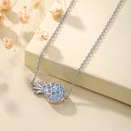 Origsoul silver fruit charm bracelet for women featuring a pineapple pendant on a delicate chain