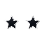 Origsoul black and silver nautical star stud earrings from Cosmic Jewelry collection