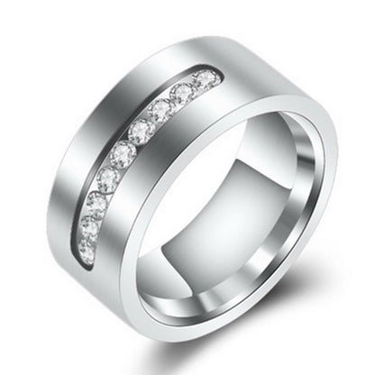 Origsoul silver ring with embedded crystals unique his and hers rings design