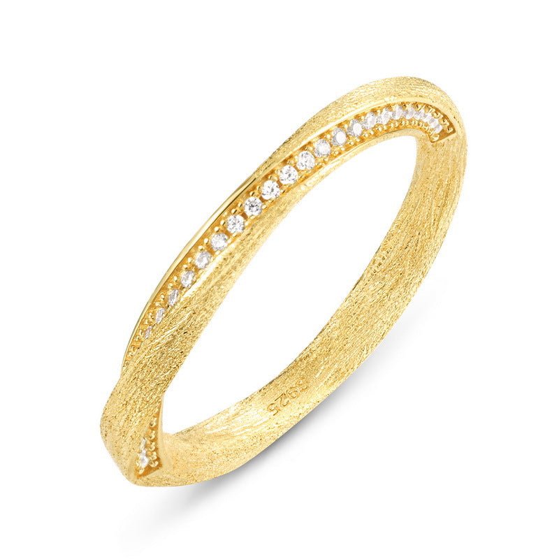 Origsoul gold textured ring with embedded diamonds sterling necklace silver style inspiration