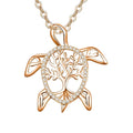 Origsoul sterling silver tree of life necklace with a unique turtle design and sparkling details