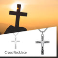 Origsoul unique silver cross necklace gift with intricate design on a sturdy chain