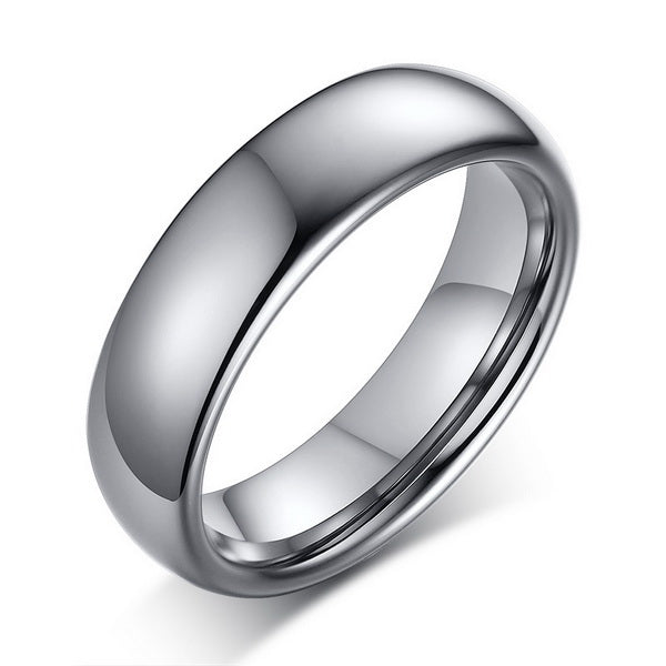 Origsoul smooth matching rings for couples polished silver band for daily wear